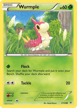 [PKM-C] Wurmple (3/108) [XY: Roaring Skies]