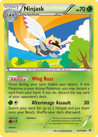 [PKM] Ninjask (10/108) [XY: Roaring Skies]