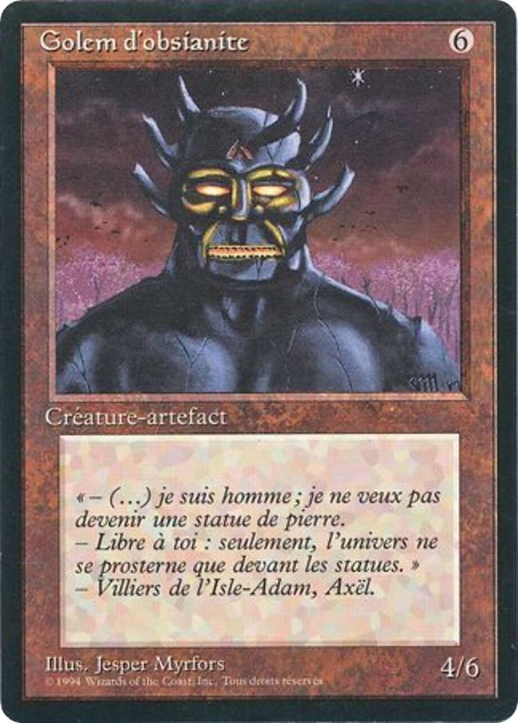 {F} Obsianus Golem [Foreign Black Border][FBB 3ED 268]
