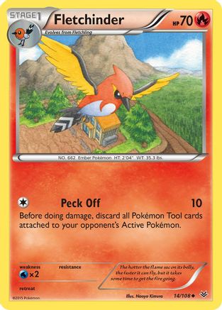 [PKM] Fletchinder (14/108) [XY: Roaring Skies]
