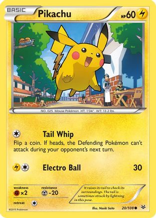 [PKM] Pikachu (20/108) [XY: Roaring Skies]