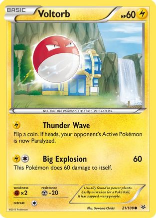 [PKM] Voltorb (21/108) [XY: Roaring Skies]