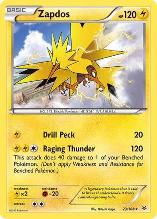 [PKM-R] Zapdos (23/108) [XY: Roaring Skies]