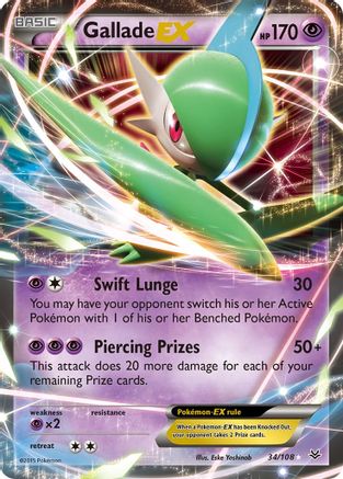 [PKM] Gallade EX (34/108) [XY: Roaring Skies]