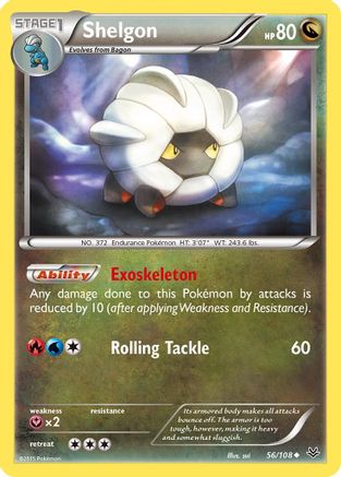 [PKM] Shelgon (56/108) [XY: Roaring Skies]