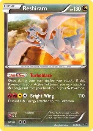 [PKM] Reshiram (63/108) [XY: Roaring Skies]