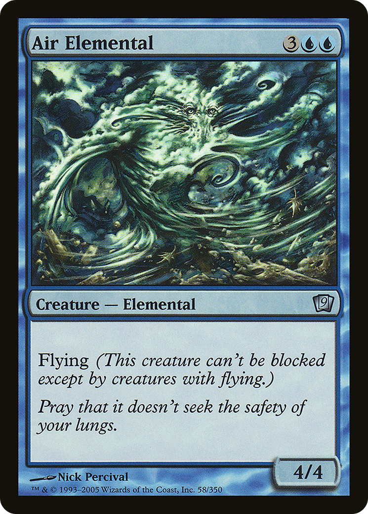 {C} Air Elemental [Ninth Edition][9ED 058]