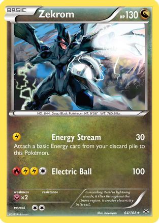 [PKM] Zekrom (64/108) [XY: Roaring Skies]