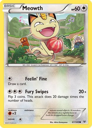 [PKM] Meowth (67/108) [XY: Roaring Skies]