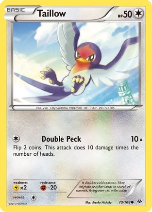 [PKM] Taillow (70/108) [XY: Roaring Skies]