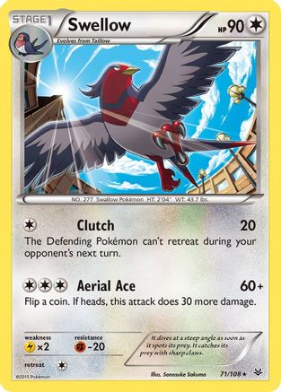 [PKM] Swellow (71/108) [XY: Roaring Skies]