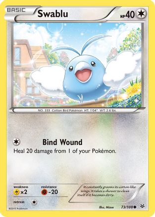 [PKM] Swablu (73/108) [XY: Roaring Skies]