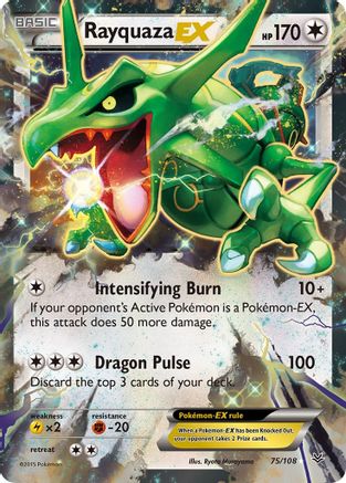 [PKM-R] Rayquaza EX (75/108) [XY: Roaring Skies]