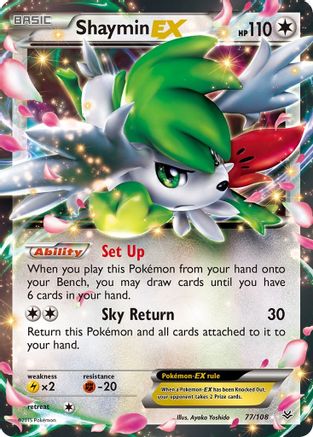 [PKM] Shaymin EX (77/108) [XY: Roaring Skies]