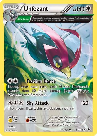 [PKM] Unfezant (81/108) [XY: Roaring Skies]