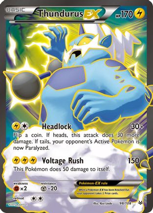[PKM] Thundurus EX (98/108) [XY: Roaring Skies]