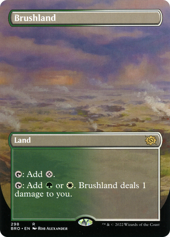 {R} Brushland (Borderless Alternate Art) [The Brothers' War][BRO 298]
