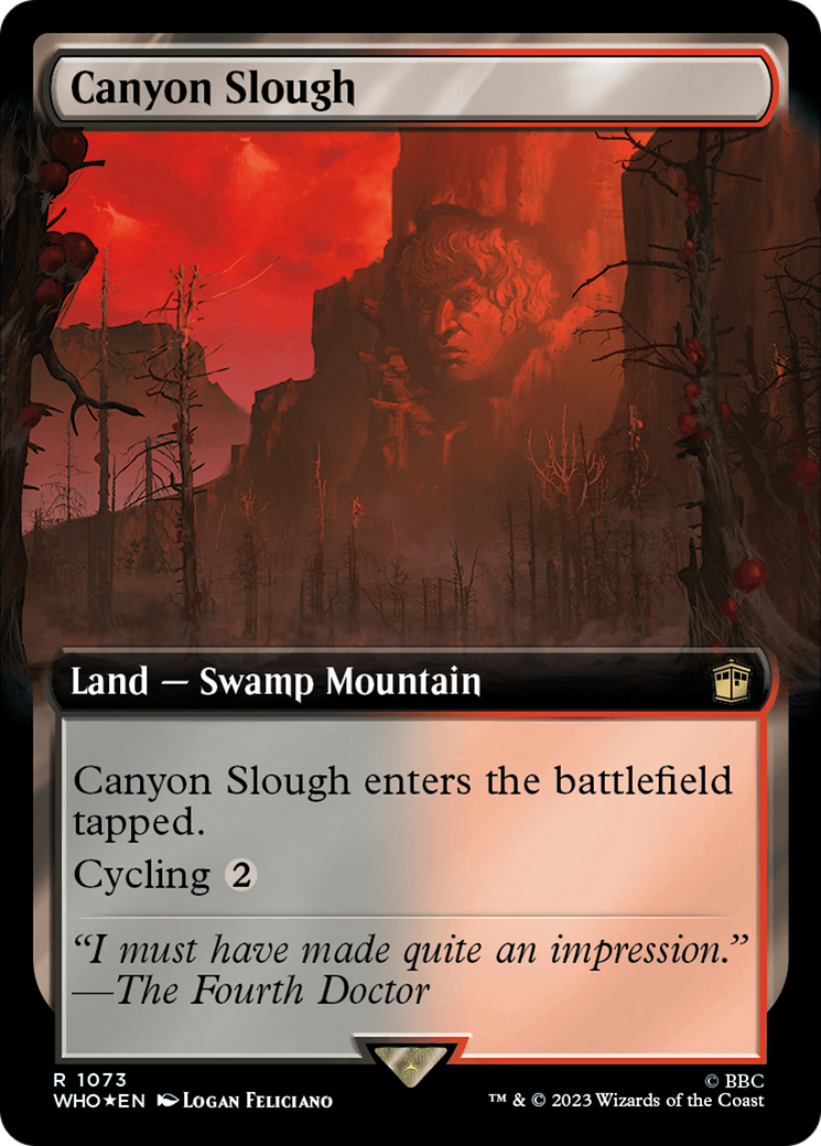 {R} Canyon Slough (Extended Art) (Surge Foil) [Doctor Who][WHO 1073]