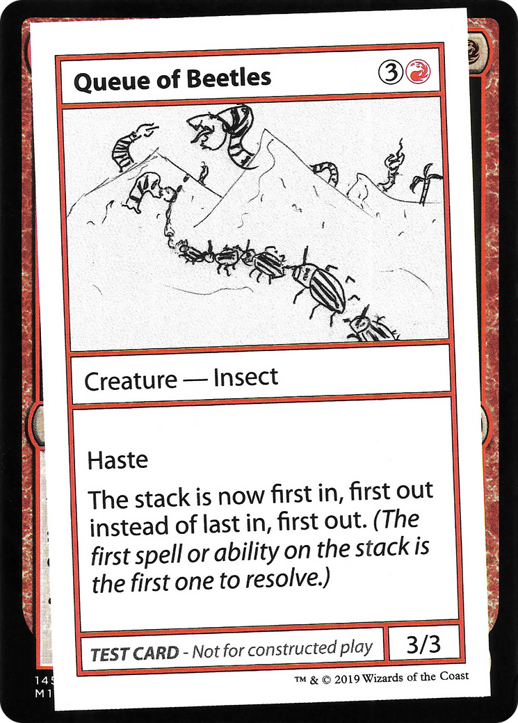 {R} Queue of Beetles (2021 Edition) [Mystery Booster Playtest Cards][CMB1 061]