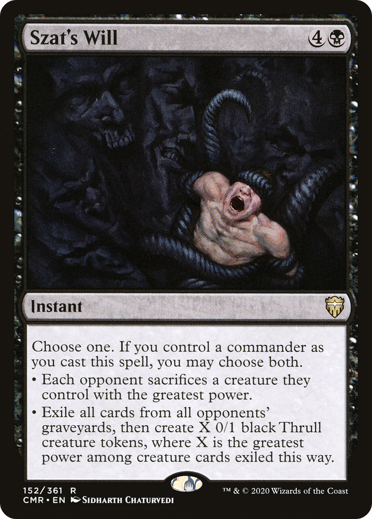 {R} Szat's Will [Commander Legends][CMR 152]
