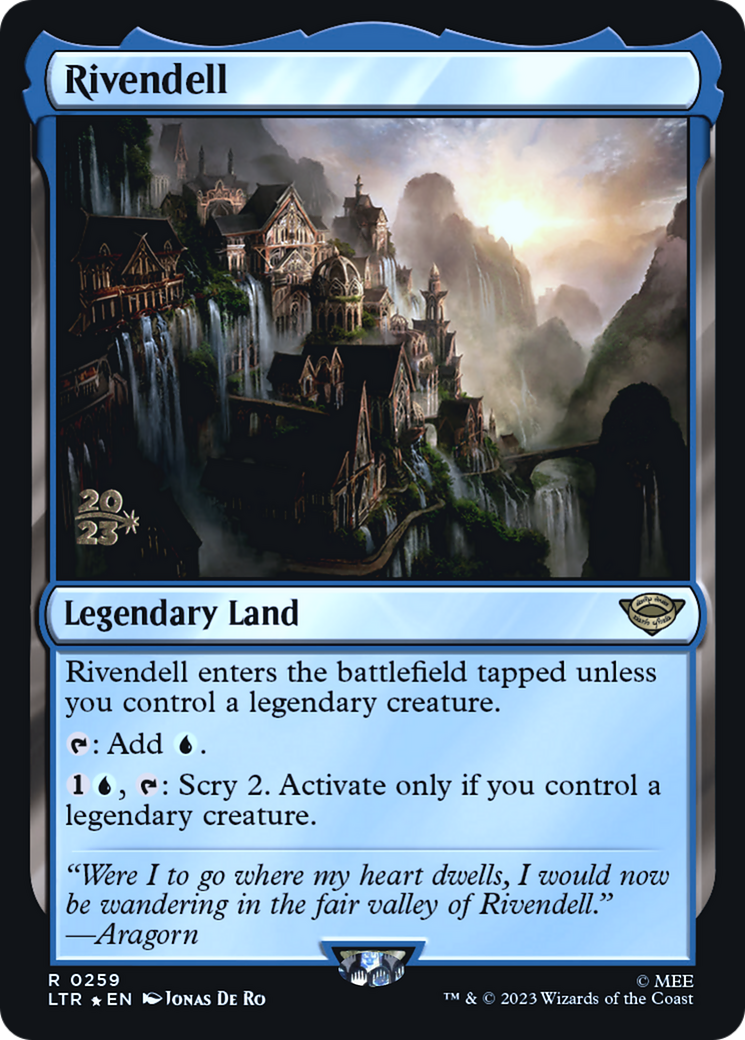{R} Rivendell [The Lord of the Rings: Tales of Middle-Earth Prerelease Promos][PR LTR 259]