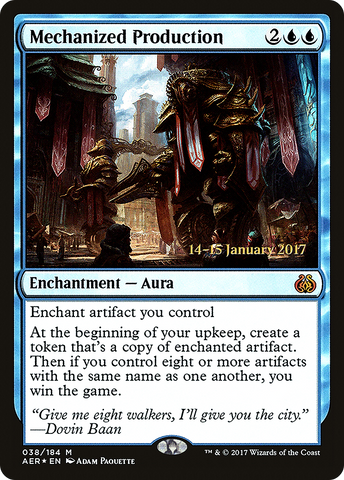 {R} Mechanized Production [Aether Revolt Prerelease Promos][PR AER 038]