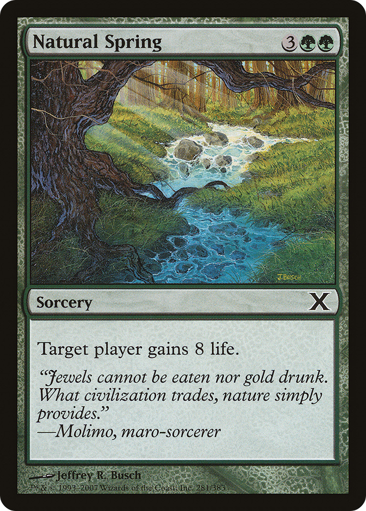 {C} Natural Spring [Tenth Edition][10E 281]