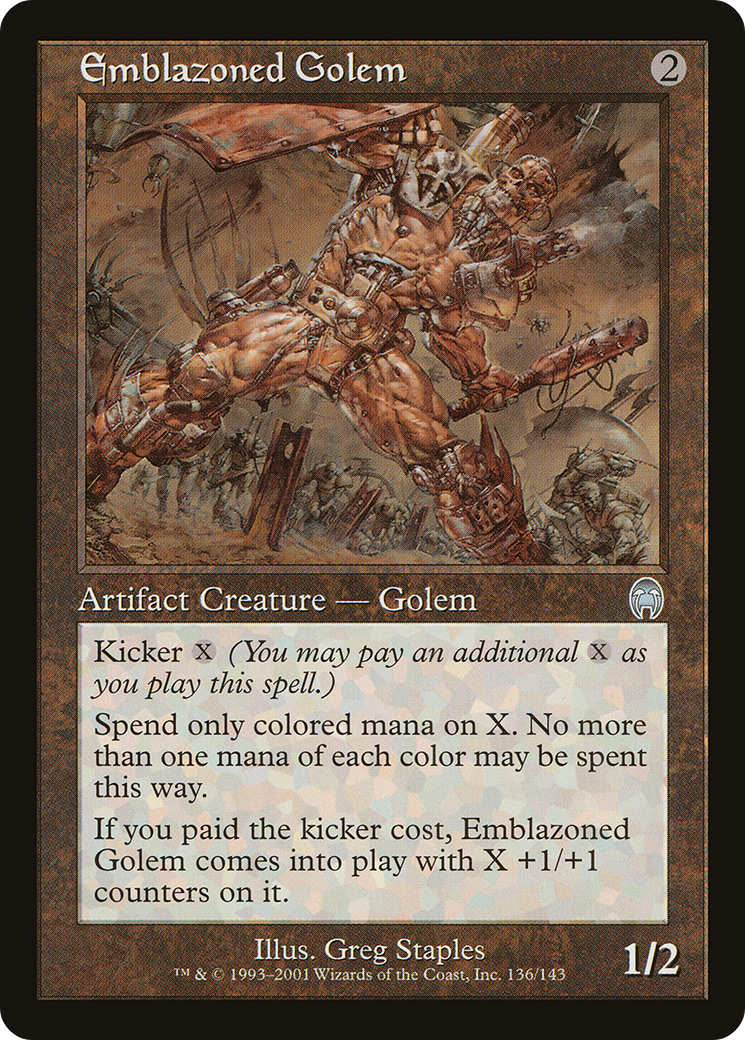{C} Emblazoned Golem [Apocalypse][APC 136]