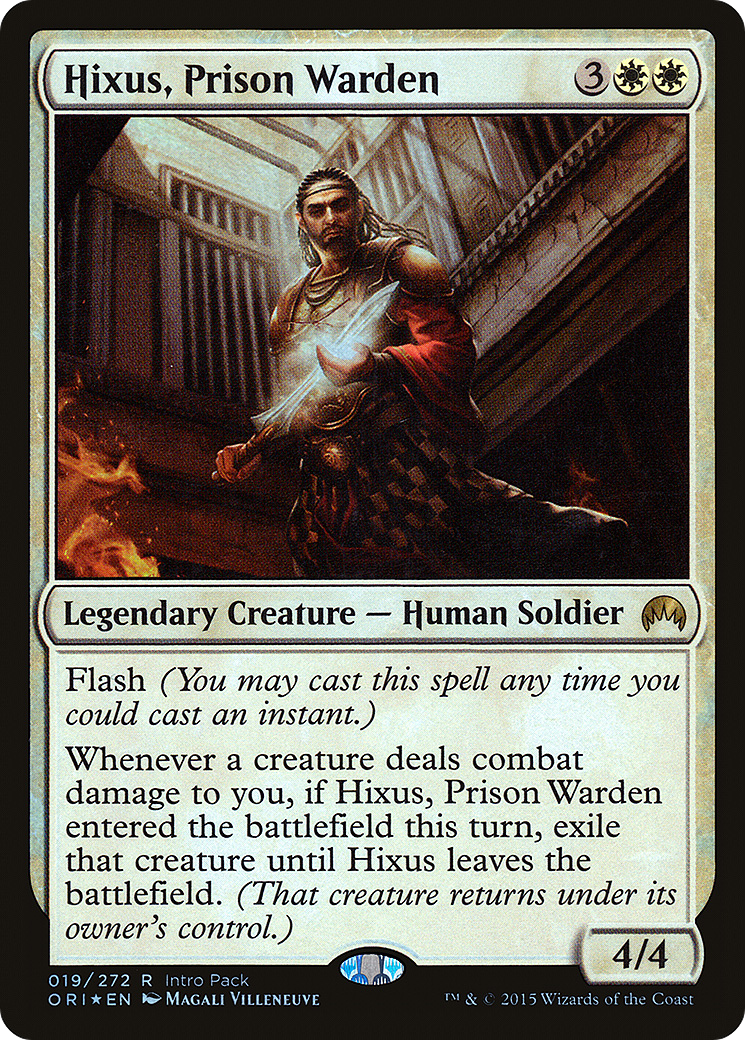 {R} Hixus, Prison Warden [Magic Origins Promos][PA ORI 019]