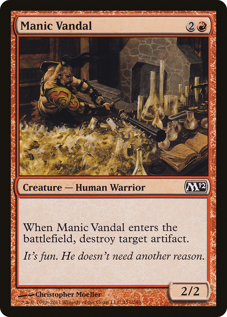 {C} Manic Vandal [Magic 2012][M12 151]