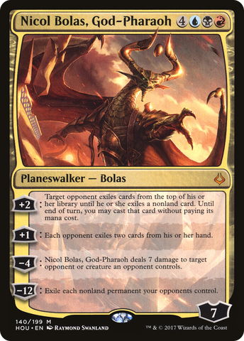{R} Nicol Bolas, God-Pharaoh [Hour of Devastation][HOU 140]