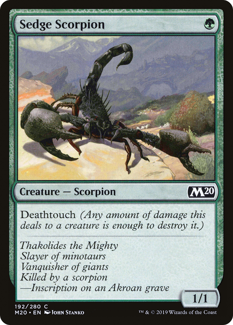 {C} Sedge Scorpion [Core Set 2020][M20 192] - Misty Mountain Games