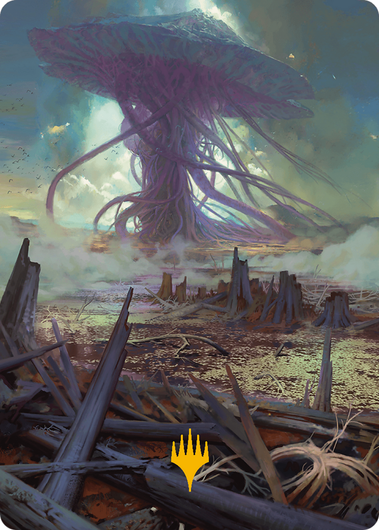 {A} Swamp Art Card (Gold-Stamped Planeswalker Symbol) [Modern Horizons 3 Art Series][GS AMH3 024]
