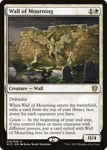 {R} Wall of Mourning [Innistrad: Midnight Hunt Commander][MIC 010]