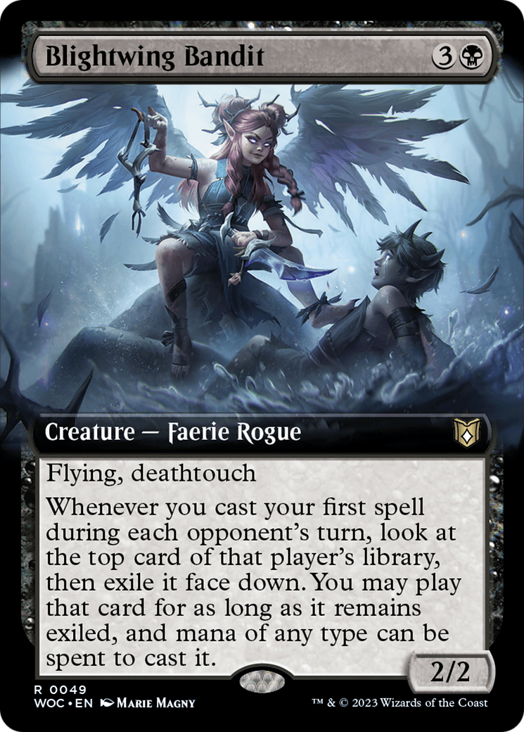 {R} Blightwing Bandit (Extended Art) [Wilds of Eldraine Commander][WOC 049]