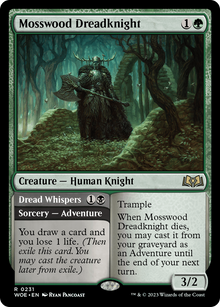 {@R} Mosswood Dreadknight // Dread Whispers [Wilds of Eldraine][WOE 231]