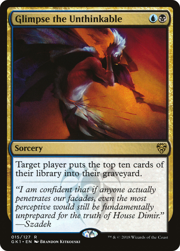 {R} Glimpse the Unthinkable [Guilds of Ravnica Guild Kit][GK1 015]