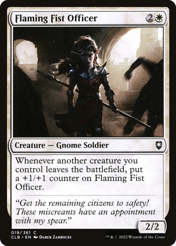 {C} Flaming Fist Officer [Commander Legends: Battle for Baldur's Gate][CLB 019]