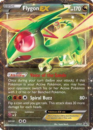 [PKM-R] Flygon EX (XY61) [XY: Black Star Promos]