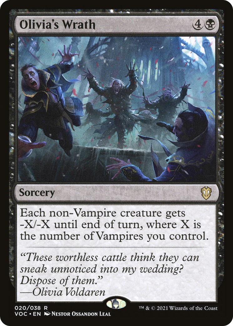 {R} Olivia's Wrath [Innistrad: Crimson Vow Commander][VOC 020]
