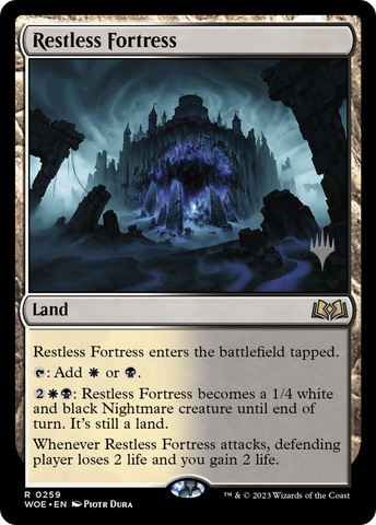 {@R} Restless Fortress (Promo Pack) [Wilds of Eldraine Promos][PP WOE 259]