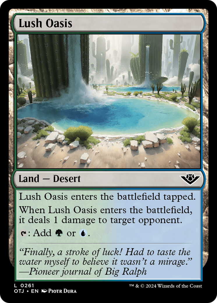 {@C} Lush Oasis [Outlaws of Thunder Junction][OTJ 261]