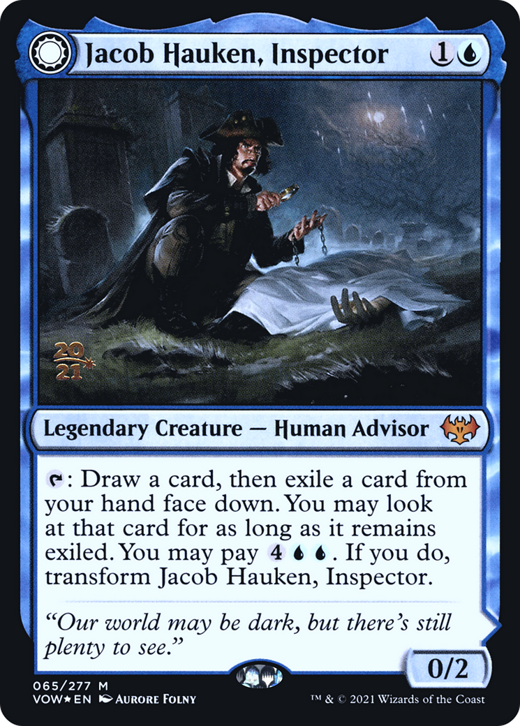 {R} Jacob Hauken, Inspector // Hauken's Insight [Innistrad: Crimson Vow Prerelease Promos][PR VOW 065]