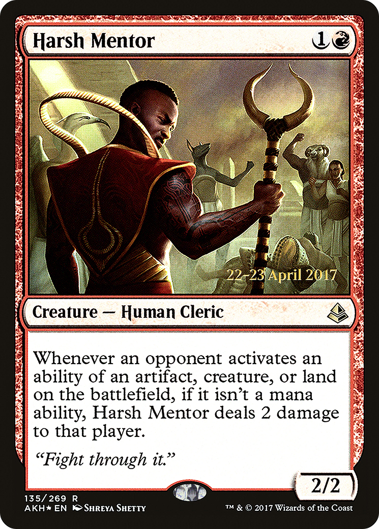 {R} Harsh Mentor [Amonkhet Prerelease Promos][PR AKH 135] - Misty Mountain Games