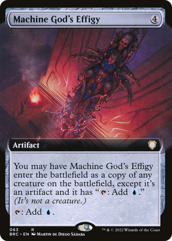 {R} Machine God's Effigy (Extended Art) [The Brothers' War Commander][BRC 063]