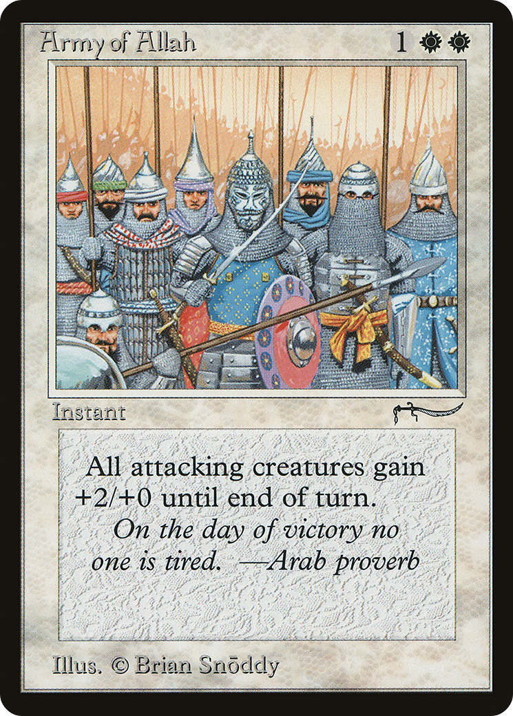 {C} Army of Allah (Light Mana Cost) [Arabian Nights][LT ARN 002]