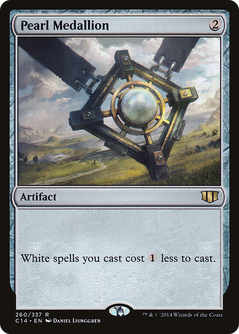{R} Pearl Medallion [Commander 2014][C14 260]