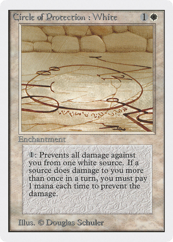 {C} Circle of Protection: White [Unlimited Edition][2ED 014]