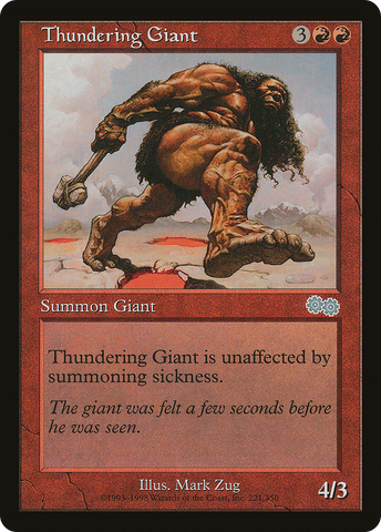 {C} Thundering Giant [Urza's Saga][USG 221]
