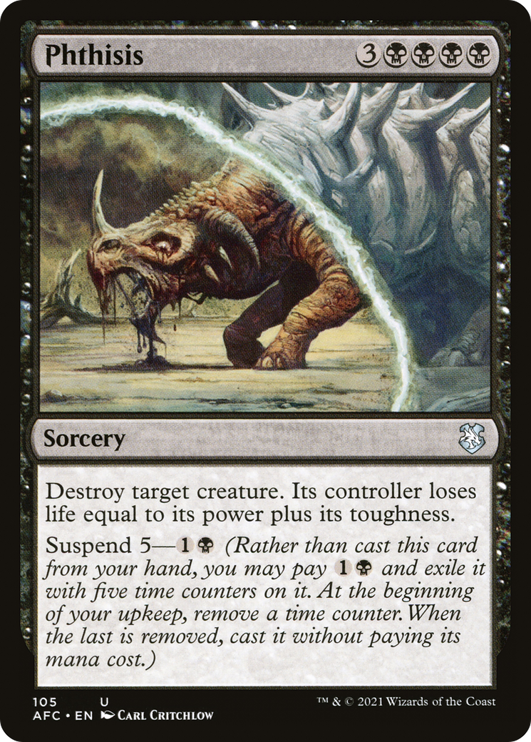 {C} Phthisis [Dungeons & Dragons: Adventures in the Forgotten Realms Commander][AFC 105]